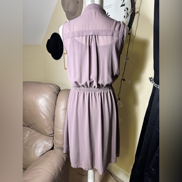 R n B brand Elegant Mauve Button-Down Dress - Picture 8 of 14